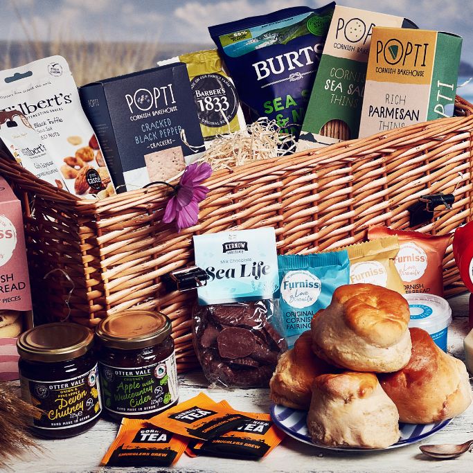 Cornish Hamper Food Basket 