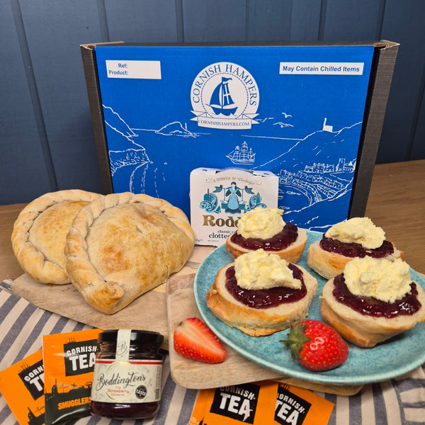 Double Cornish Pasty Cream Tea Hamper