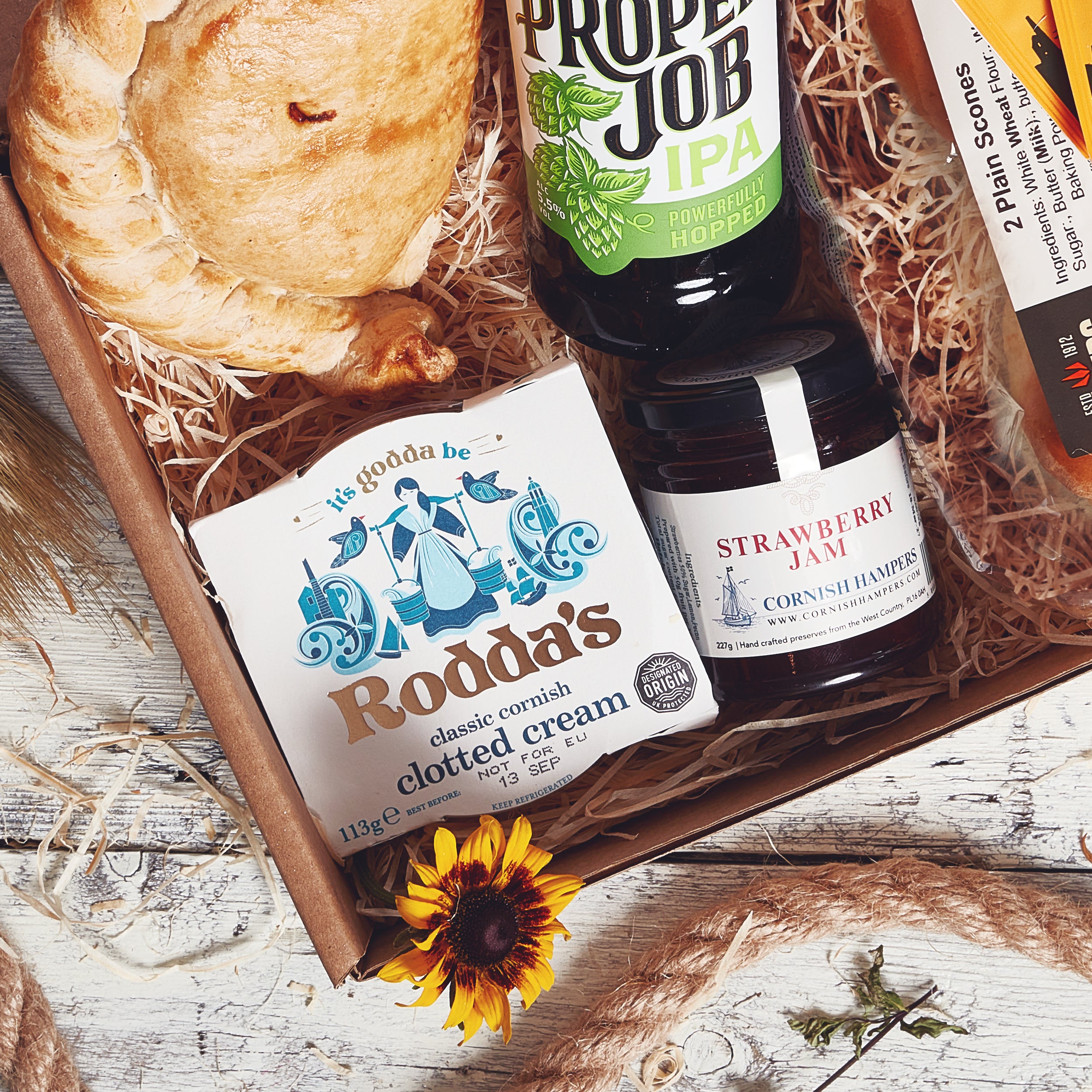 Pasty & Ale Cream Tea Hamper