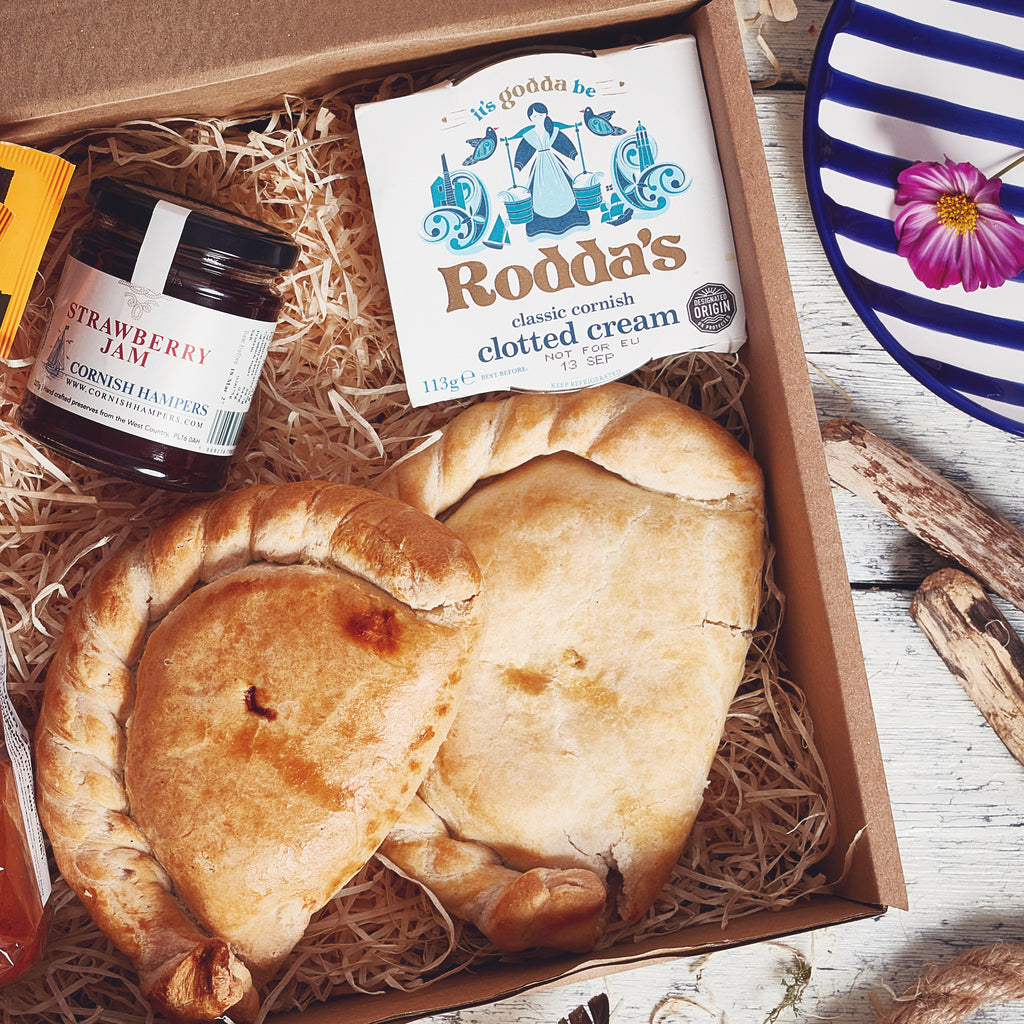 Double Cornish Pasty Cream Tea Hamper
