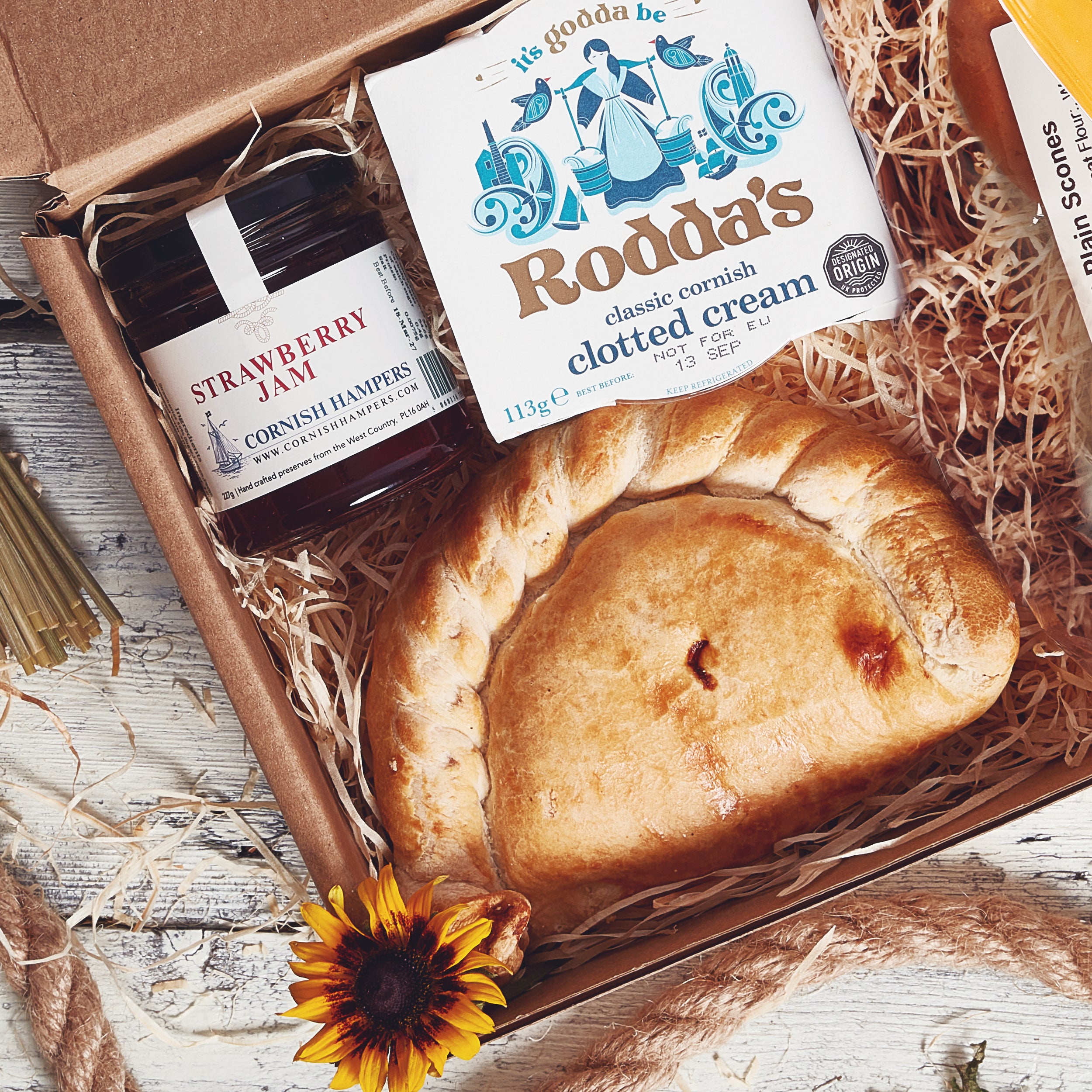 Cornish Pasty Cream Tea Hamper