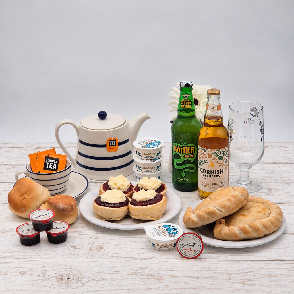 Double Pasty & Cider Cream Tea Hamper