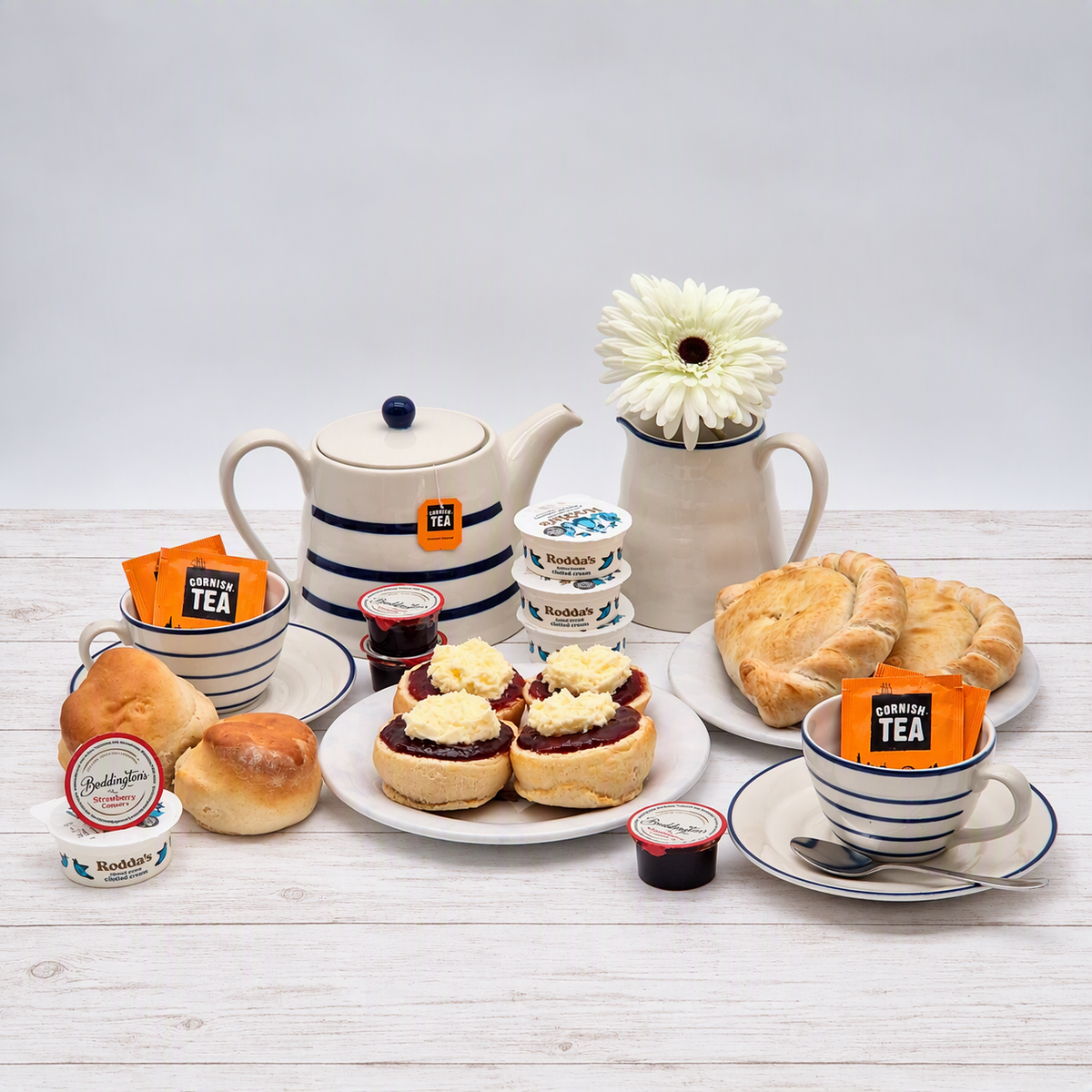 Double Cornish Pasty Cream Tea Hamper
