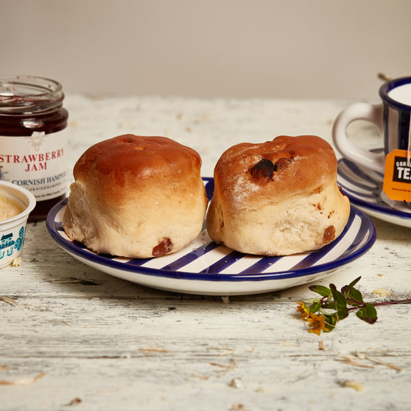 Cornish Fruit Scones served
